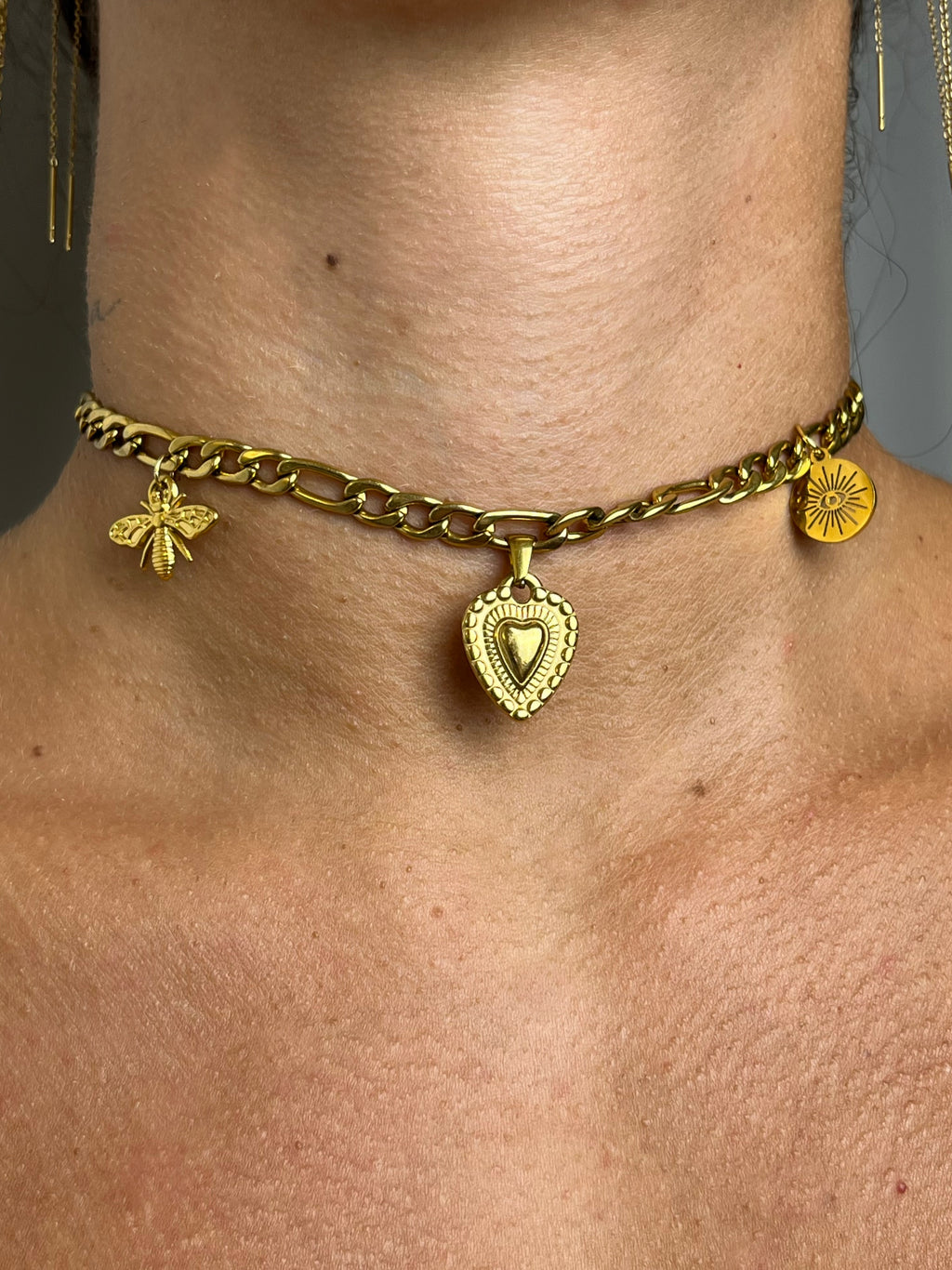 Collana Chocker Cuore Sacro