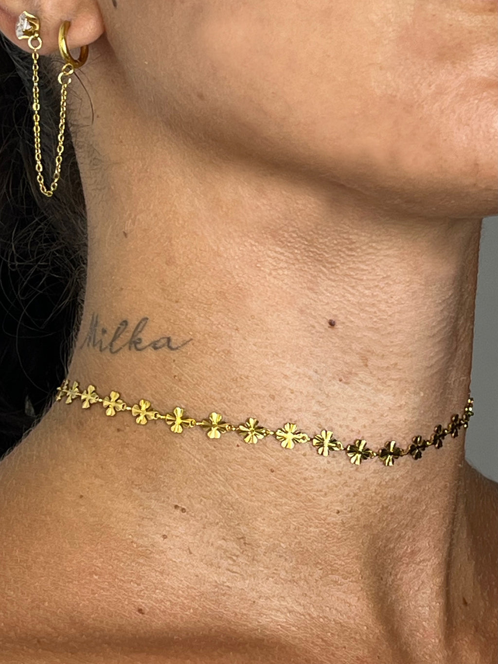 COLLANA QUADRIFOGLIO ORO