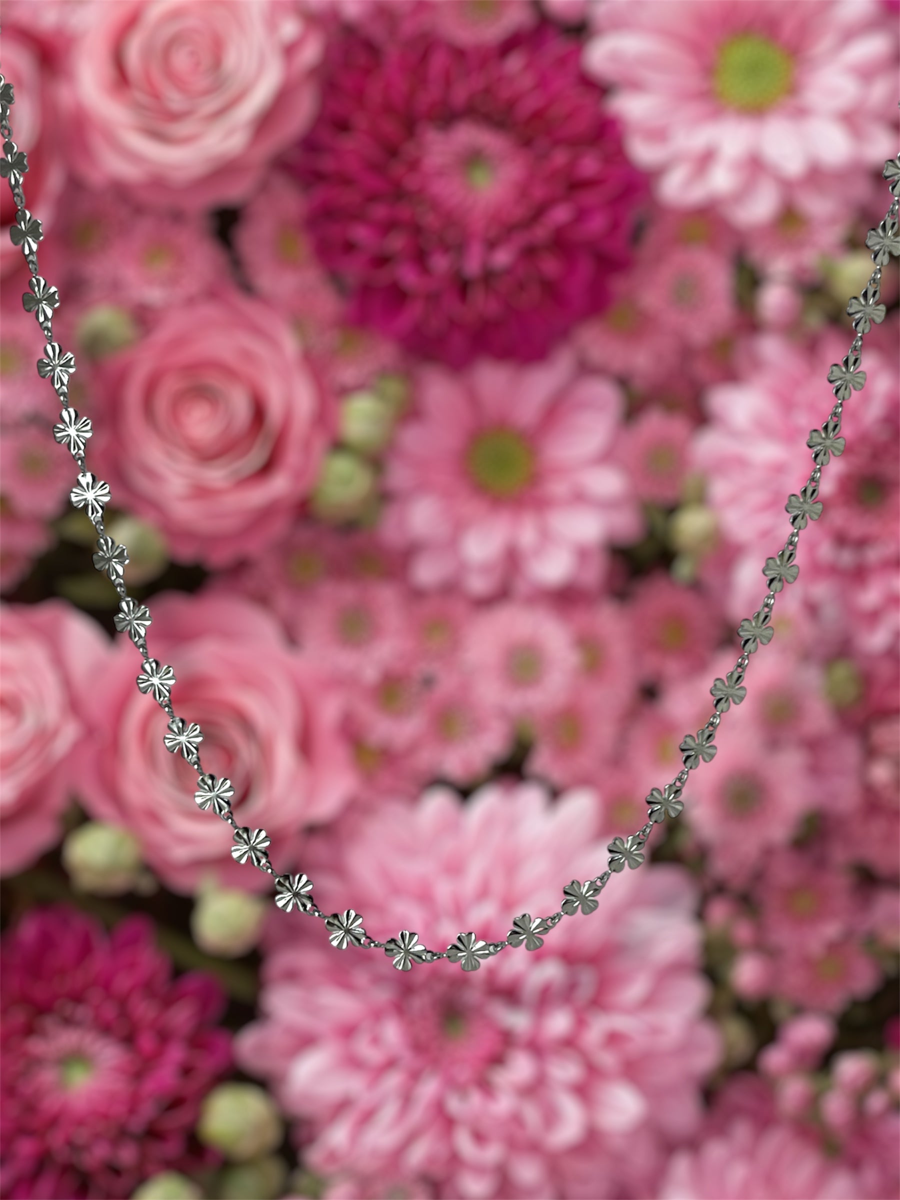 COLLANA QUADRIFOGLIO ARGENTO